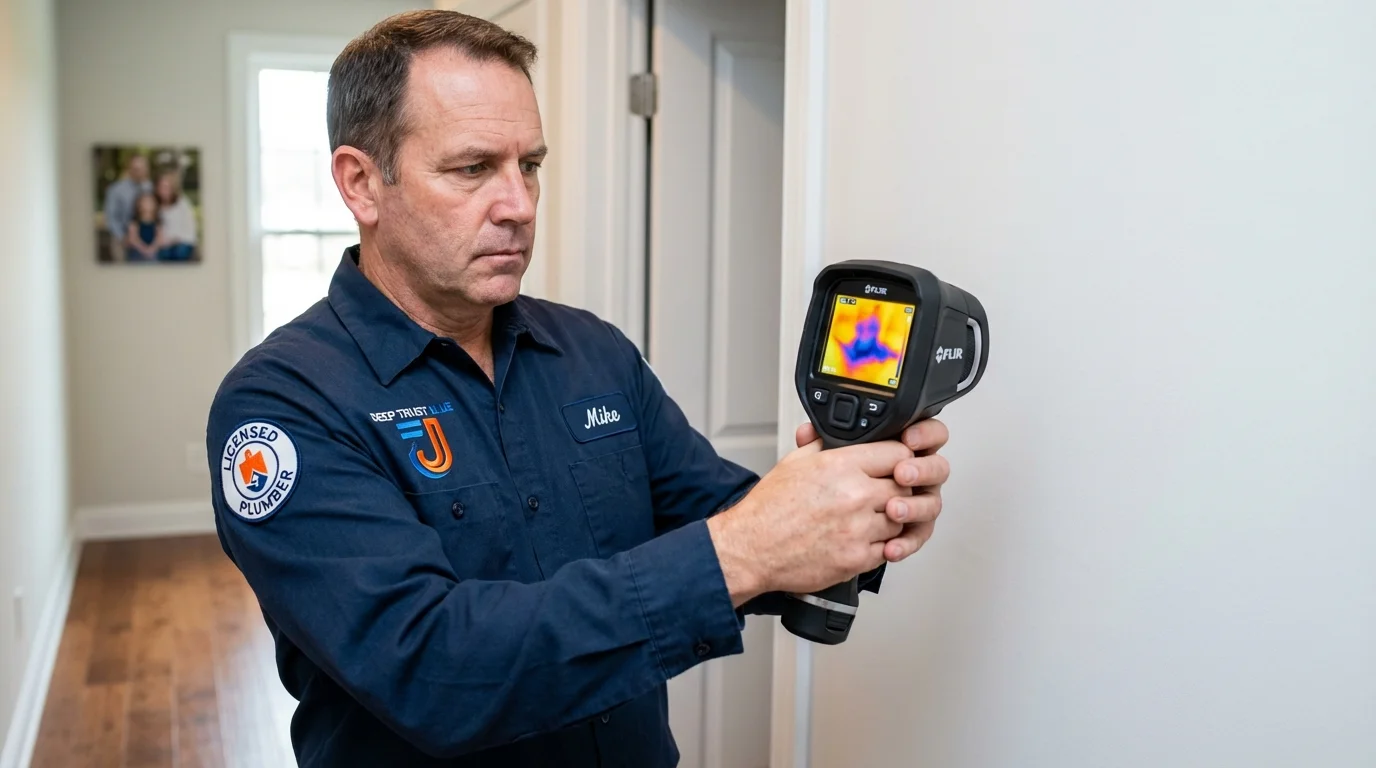 Thermal imaging leak detection by Johns Plumbing LLC in Sugar Grove